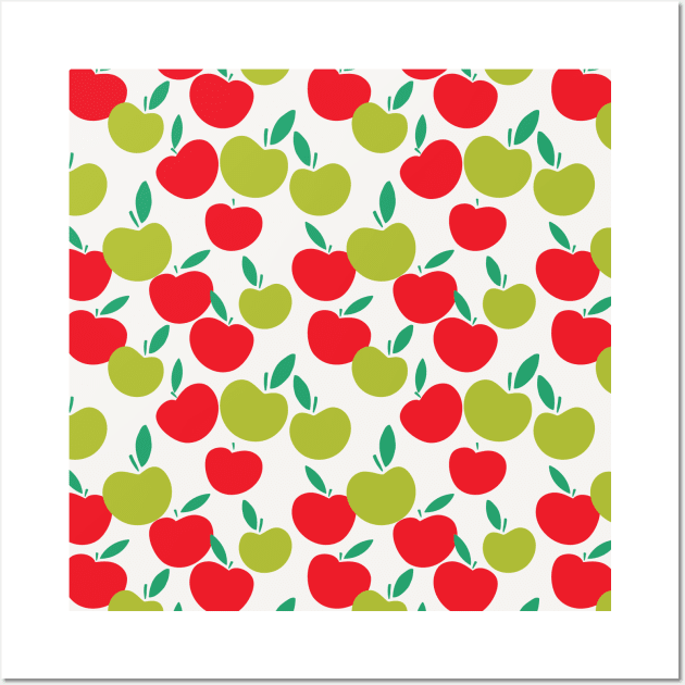 Modern Abstract Apples Wall Art by JunkyDotCom